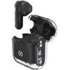 Celly, Cuffie Wireless Bluetooth, Auricolari Senza Filo con Custodia Trasparente, Compatibili con Smartphone e Tablet, Ricarica Veloce in 2 Ore, Colore Nero