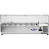 Atosa Vetrina Refrigerata Portacondimenti Atosa ESL3861-GR - Dim.1400x33 cm - 6 × GN1/4