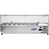 Atosa Vetrina Refrigerata Portacondimenti Atosa ESL3885-GR - Dim.1600x33 cm - 7 × GN1/4