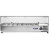 Atosa Vetrina Refrigerata Portacondimenti Atosa ESL3886-GR - Dim.1600x38 cm - 7 × GN1/3