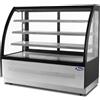 Atosa Vetrina Refrigerata da Terra Premium Atosa WDF127D - Dim. 120x70x135 cm - Vetro Curvo - Temp. 0°C / +8°C