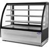Atosa Vetrina Refrigerata da Terra Premium Atosa WDF177D - Dim. 170x70x135 cm - Vetro Curvo - Temp. 0°C / +8°C
