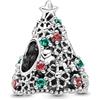 Feitery Albero Di Natale Charm Giorno di Natale Bead Bracciale Regalo di Natale Ciondolo da Donna Argento Sterling 925