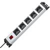 Kopp Powerversal 226620015 - Ciabatta elettrica a 5 ingressi con interruttore luminoso, IP 20