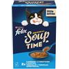 FELIX Original Soup Sapori di Pesce 6x48g con merluzzo e tonno, alimento umido complementare per gatti