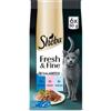 SHEBA Fresh & Fine in gelatina 6x50g con tonno, salmone e pesce bianco, cibo umido per gatti
