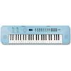 RockJam RJ490BB Mini Tastiera Pianoforte 49 Tasti, Sintetizzatore Elettronico Portatile Azzurro con USB-C, Altoparlanti, Jack Cuffie, 200 Suoni e Ritmi