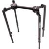 QUIK LOK - WS/640 SUPPORTO PER TASTIERA, MIXER SPEAKERS, E SIDE, Robusto Stand a T per Tastiere e Mixer, Comodo Set da Trasporto, con Chiusura a T, Regolabile in Altezza e Larghezza, Colore Nero