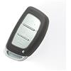 Brovacs Guscio di ricambio + inserto di emergenza vuoto non tagliato compatibile con HYUNDAI Tucson Ioniq Verna 3 pulsanti Smart Keyless Entry Key Case Fob HY22 PG186A