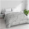Italian Bed Linen Trapunta Invernale Imbottita Letto Matrimoniale 250x245cm DoubleFace BASIC fantasia MARBLE, Made in Italy - Piumino Reversibile in morbida Microfibra 200gr/mq - Piumone Lavabile in Lavatrice