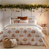 furn. Gretel - Set copripiumino in cotone spazzolato, colore: polvere di nuvole