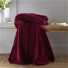 Catherine Lansfield Plaid extra large Raschel Velvet Touch 200 x 240 cm, rosso, DS/52645/W/200240/RE