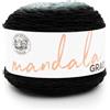Lion Brand Yarn Mandala Gradient, filato multicolore per lavori a maglia, uncinetto e artigianato, nero, 1 confezione