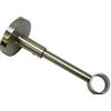 Gardinia 10011148 Supporto Chiuso per Asta, Metallo, Finitura Acciaio Inossidabile, 12x12x0.1 cm