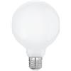 Eglo E27 LED, lampadina opalina a globo, 7 Watt (equivalente a 60 Watt), 806 Lumen, luce bianco caldo, 2700k, lampadina G95, Ø 9,5 cm