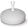Ipae Progarden Base Ombrellone Plastica Effetto Rattan 20 Litri Bianca per Giardino Terrazzo