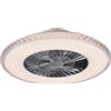 Trio Lighting Ventilatore e Plafoniera led 60 cm Effetto Cristallo Luce Dinamica 40 w