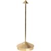 Zafferano, Pina Pro con Foglia Color Oro, Lampada da Tavolo Ricaricabile e Senza Fili con Controllo Touch, Utilizzabile come Lampada da Interni, Dimmer, 2700 K, Altezza 29 cm