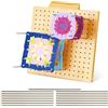 TOPCZY 7.9inch Blocco di blocco per Granny Square, Blocking Board all'uncinetto, Wooden Blocking Board all'uncinetto, per Granny Square, Tavola di blocco grande