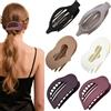 SZZETK 6 Pezzi Pinza Ovale per Capelli, Clip Piatta per Donna, Mollettone Capelli per Donna Pinze, Fermaglio Capelli donnas, Fermacapelli donna per Capelli Spessi e Sottili (A)