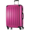 HAUPTSTADTKOFFER - ALEX - Valigia rigida, Trolley espandibile, Bagaglio con 4 ruote doppie, TSA, 75 cm, 119 litri, Rosa