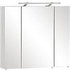 Schildmeyer 125353 - Armadietto a Specchio, Materiale a Base di Legno, Bianco, 80 x 75 x 16 cm