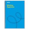 Additio Appunto Music - Taccuino con 12 pentagrammi, 9 mm + annotazioni, colore: Blu