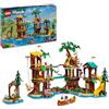 LEGO Friends La Casa sull'Albero al Campo Avventure, Gioco Educativo per Bambine e Bambini da 8 Anni con Casa da Costruire, 5 Mini Bamboline e 5 Animali Giocattolo, Idea Regalo di Compleanno 42631