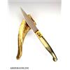 Monni Roberto COLTELLO ARTIGIANALE SARDO PATTADA TASCABILE MANICO IN CORNO COLLEZIONE SARDEGNA