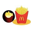McDonald's New York Skyline French Fries luce lampada Manhattan luce dal GIAP...