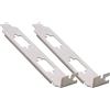 InLine 11109A - Piastra per montaggio di 2 connettori a 9 poli, utilizzabile su entrambi i lati, per slot PCI, metallo, confezione da 2 pezzi