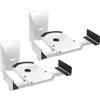 myWall My Wall HB 5 WL - Supporto da parete per casse acustiche, inclinabile, 2 pezzi, colore: Bianco