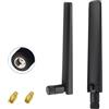 AQTAQ Antenna WiFi 6E Dual Band 2.4GHz 5GHz 5.8GHz 12dBi MIMO Connettore RP-SMA per WiFi WLAN Router Scheda di rete wireless Adattatore IP di sicurezza Monitor di videosorveglianza Antenna Bluetooth