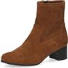 CAPRICE Stivaletti da donna con tacco con cerniera vegani, Marrone (Brown Stretch), 36 EU