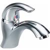 Delta-22C601 22T, rubinetto monoforo per lavabo con maniglia singola, cromato
