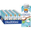 Isola Bio Crema Cuisine Cocco, da Cucina Biologica Senza Glutine, A Base Vegetale, 100% Ingredienti Naturali, per Vegani e Vegetariani, Formato 24 x 200 ml