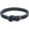 Emporio Armani Bracciale Per Uomo, 18,50 Cm Bracciale In Pelle Blu, EGS2214020
