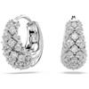 Swarovski Sublima Orecchini, Gioielli con Zirconia Trasparenti Swarovski, Tecnica Chatonnage, Meccanismo a Molla, Placcatura in Tonalità Rodio, 1,5 x 0,7 x 1,4 cm, peso (singolo orecchino) 2,5 g