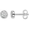 Thomas Sabo Orecchini Donna Borchie Zirconi Bianchi Argento Sterling 925 H1848-416-14
