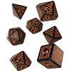Q Workshop Pathfinder Hell's Vengeance Rpg Ornamented Dice Set 7 Polyhedral Pieces, Multicolore