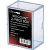 Ultra Pro 2-Piece 100 Count Clear Card Storage Box