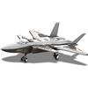 Wange Modellino di J-20. Modello di Aereo intercettatore Multiuso da assemblare con Blocchi. Aeromodellismo 1:50.