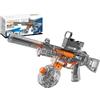 StimuVariety Pistola Elettrica ad Acqua per Adulti Bambini, Acqua Automatiche Spara Acqua con Luce a LED, Piscina Spiaggia Giocattoli per Feste all'Aperto Ragazzi Ragazze, UMP45 Nero