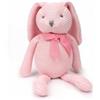FLUFFYFUN Coniglio Peluche neonato 100% Cotone biologico 18cm Rosa | 100% cotone biologico dentro e fuori - Certificato OEKO-TEX - Dettagli viso cuciti a mano - Naturalmente morbido e delicato