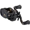 PENN Squall - Mulinello basso profilo, mulinello da pesca, mulinelli baitcast a basso profilo, pesca costiera, unisex, nero fumo, 300 | mano sinistra