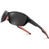 FEISEDY Occhiali da Sole Uomo Polarizzati da Ciclismo Occhiali Sportivi con Montatura Superleggera Protezione UV400 per Pesca Guida Corsa e Golf B0035