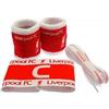 Liverpool F.C. Hy-Pro, set di accessori Liverpool F.C. con licenza ufficiale, lacci per scarpe, fasce per il sudore, fascia da capitano, merchandising, ottima idea regalo per calcio