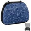 GEEKRIA Custodia di archiviazione compatibile con 8BitDo Pro 2, Ultimate, 2C, controller wireless Dual Sense 2.4G, copertura protettiva per giochi, borsa da viaggio portatile (Blu)