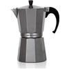 Orbegozo KFS 620, caffettiera 6 tazze, manico ergonomico, adatta per piani cottura a gas, elettrici e vetroceramica, alluminio, valvola di sicurezza