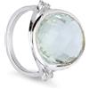 STANOPPI Anello in oro bianco con prasiolite e diamanti